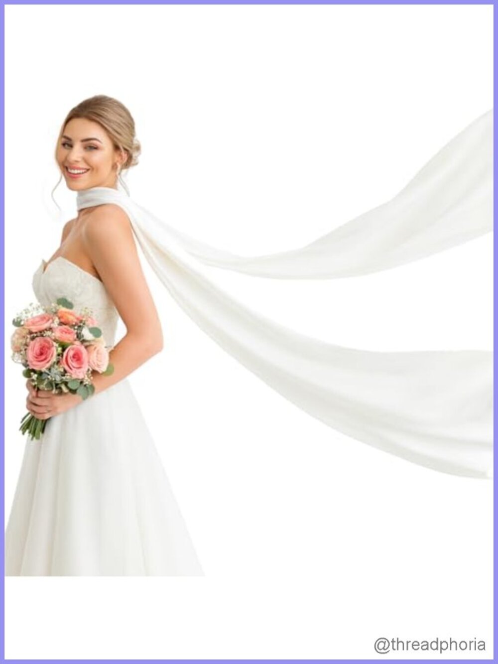 Bridal Tulle Scarf Extra Long 142 inch Wedding Scarf for Ceremony
